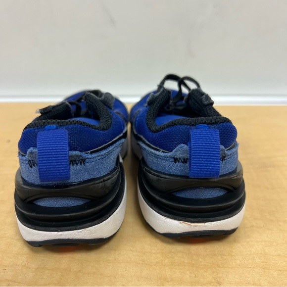 Nike Waffle One Kids Black and Blue Sneakers Size 8 - Picture 4 of 8